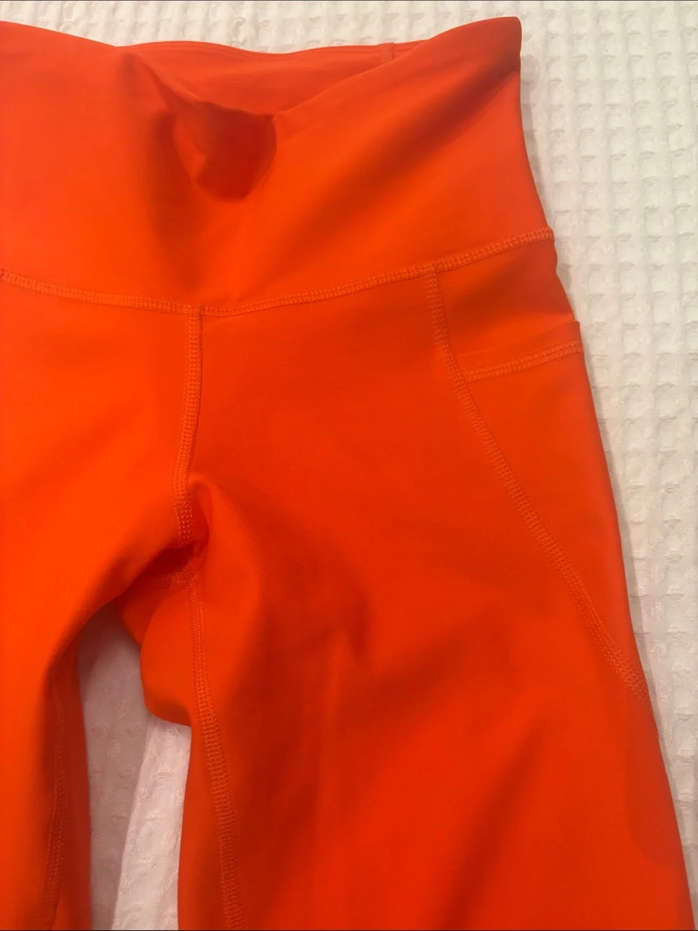 Old Navy Bright Orange High-Waist Girls Leggings